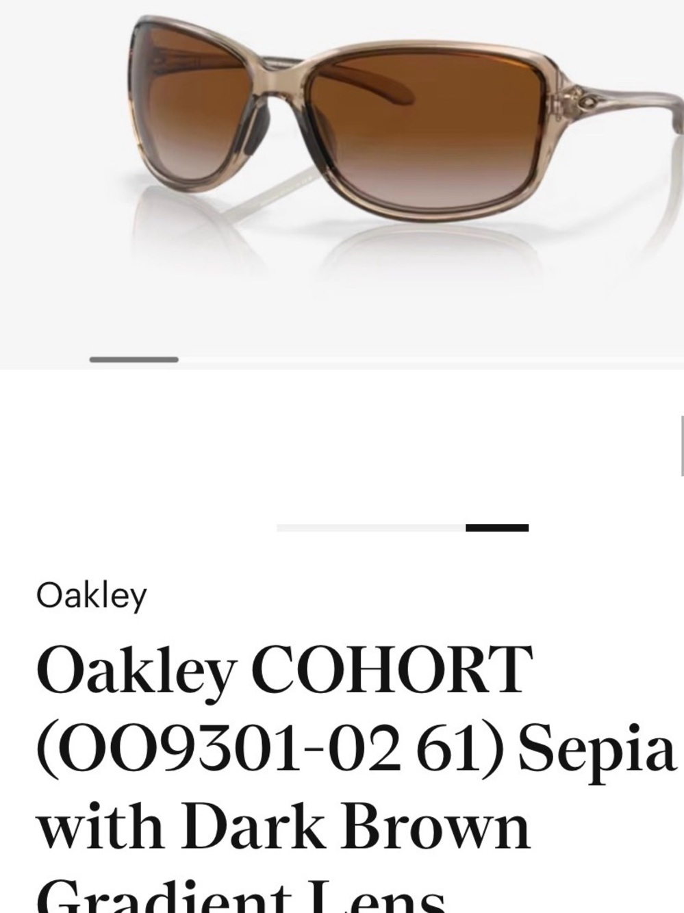 Oakley Cohort Sepia Frame with Brown Gradient Lenses